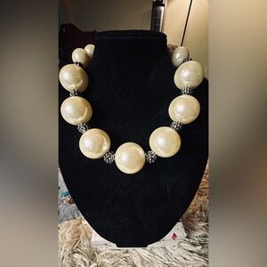 Elegant Gold and Silver Beaded Necklace
